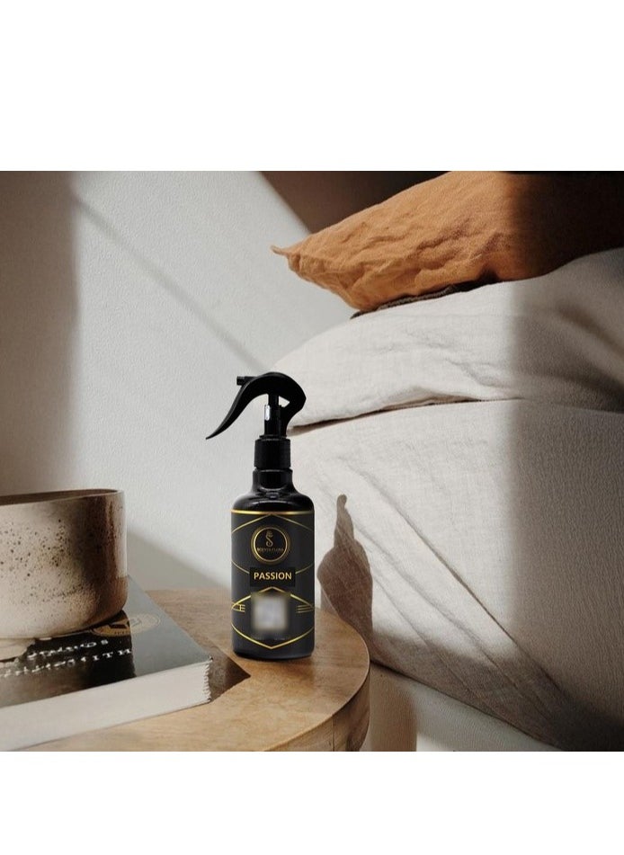 PASSION – Aroma Spritz - Ready-to-Use Long-Lasting Air Freshener for Cars, Carpets, Curtains, Rooms, Fabrics, and Abayas (300 ml)