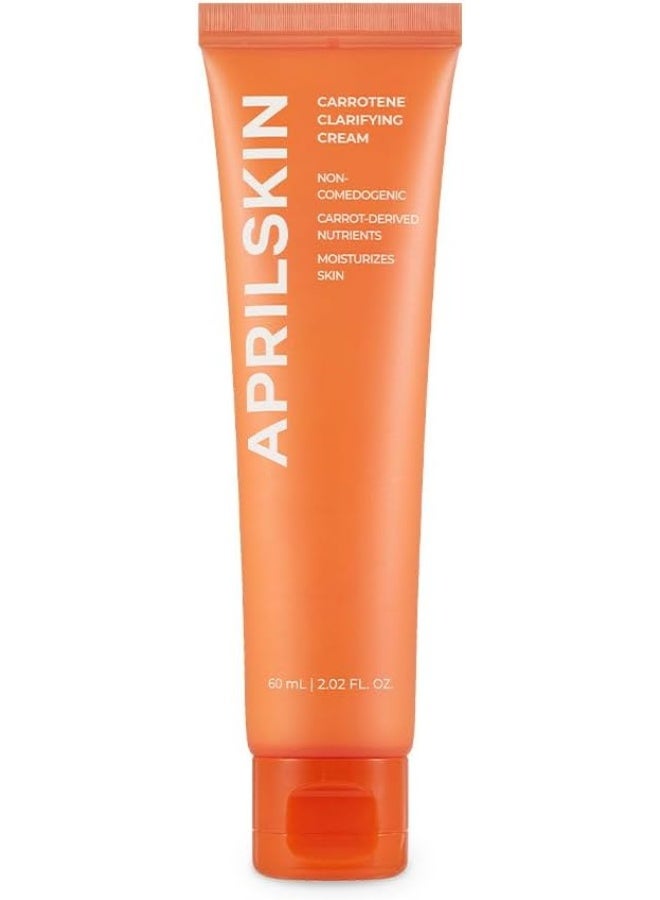 APRILSKIN April Skin Carrotene Clarifying Moisturizing Cream BHA Niacinamide for Acne Prone Skin 60ml - Image 1