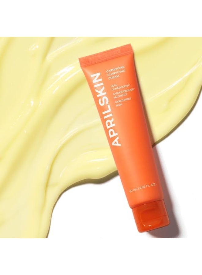 APRILSKIN April Skin Carrotene Clarifying Moisturizing Cream BHA Niacinamide for Acne Prone Skin 60ml - Image 2