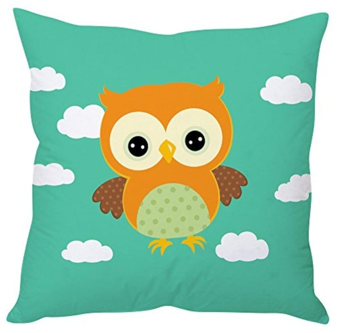CUTE CARTOON KIDS CUSHION COVER (16X16 INCHES) - 1 PC