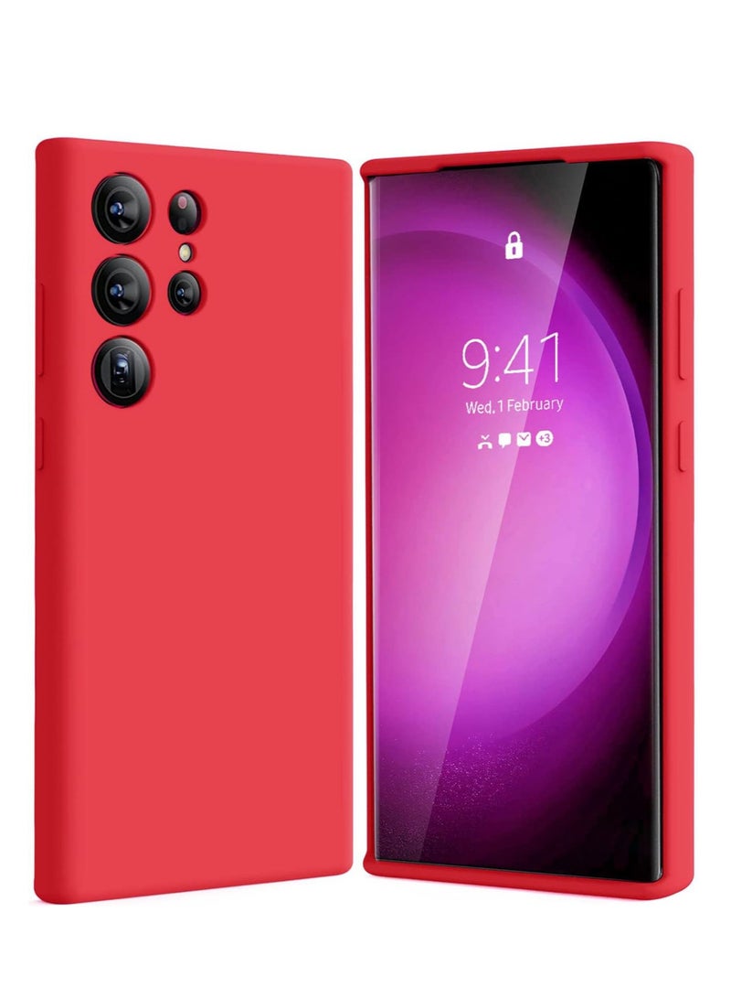 BORTONY Samsung Galaxy S22 Ultra Case Liquid Soft Galaxy S22 Ultra Cover Anti Scratch with Inside Microfiber Lining Protective Phone Case for Galaxy S22 Ultra 6.8 inch - Image 1