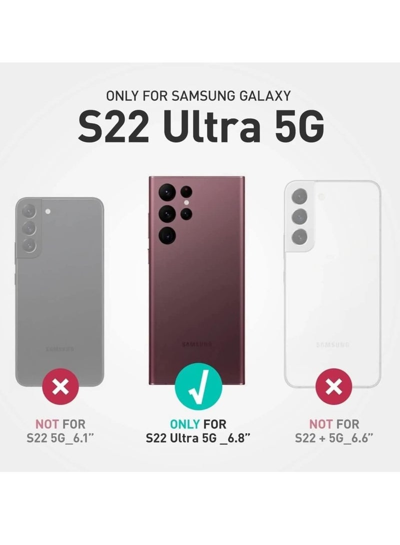 BORTONY Samsung Galaxy S22 Ultra Case Liquid Soft Galaxy S22 Ultra Cover Anti Scratch with Inside Microfiber Lining Protective Phone Case for Galaxy S22 Ultra 6.8 inch - Image 2