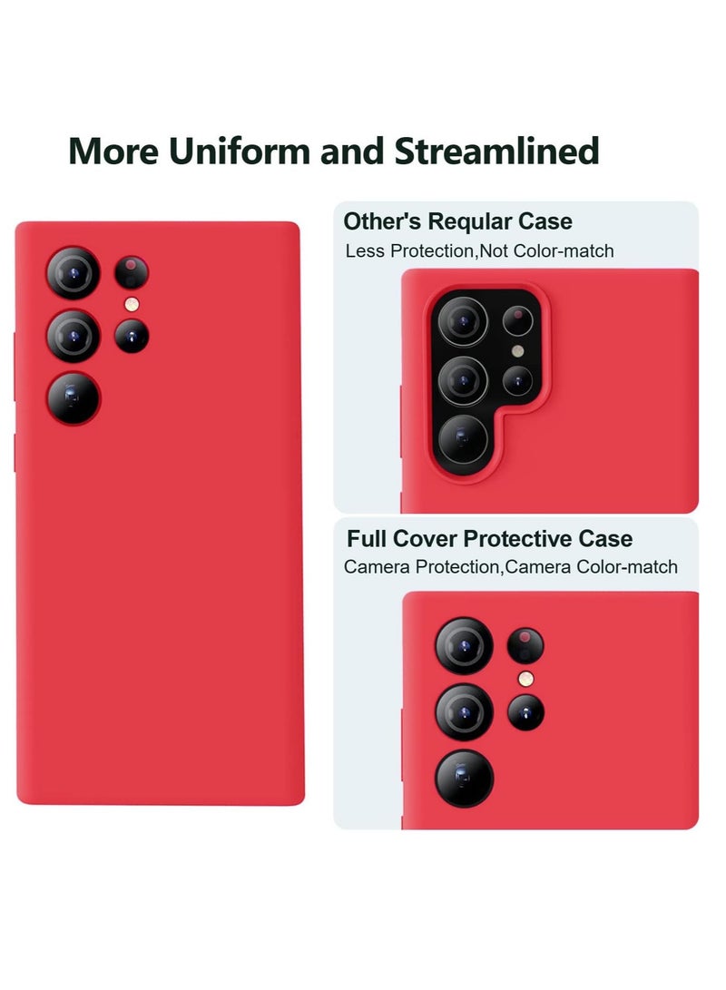 BORTONY Samsung Galaxy S22 Ultra Case Liquid Soft Galaxy S22 Ultra Cover Anti Scratch with Inside Microfiber Lining Protective Phone Case for Galaxy S22 Ultra 6.8 inch - Image 3