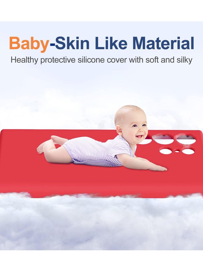 BORTONY Samsung Galaxy S22 Ultra Case Liquid Soft Galaxy S22 Ultra Cover Anti Scratch with Inside Microfiber Lining Protective Phone Case for Galaxy S22 Ultra 6.8 inch - Image 4