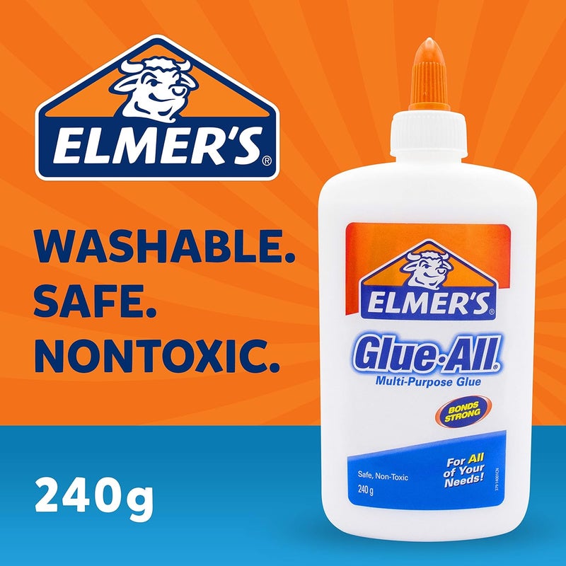 Elmers Glue-All Multi-Purpose Liquid Glue, Extra Strong, 225 mL (240 g), 1 Count - Great for Making Slime - Image 2