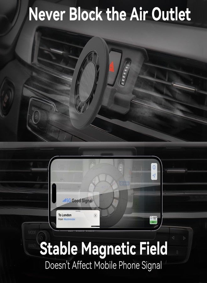 Zchan Car Phone Holder Fit for BMW X1 2016-2022,X2 2018-2023,Air Vent Phone Holder【Hands-Free】 Fit for Magsafe Magnetic Stand for iPhone 15 14 13 12 Pro Max Plus Mini, MagSafe Case, All Phones - Image 4