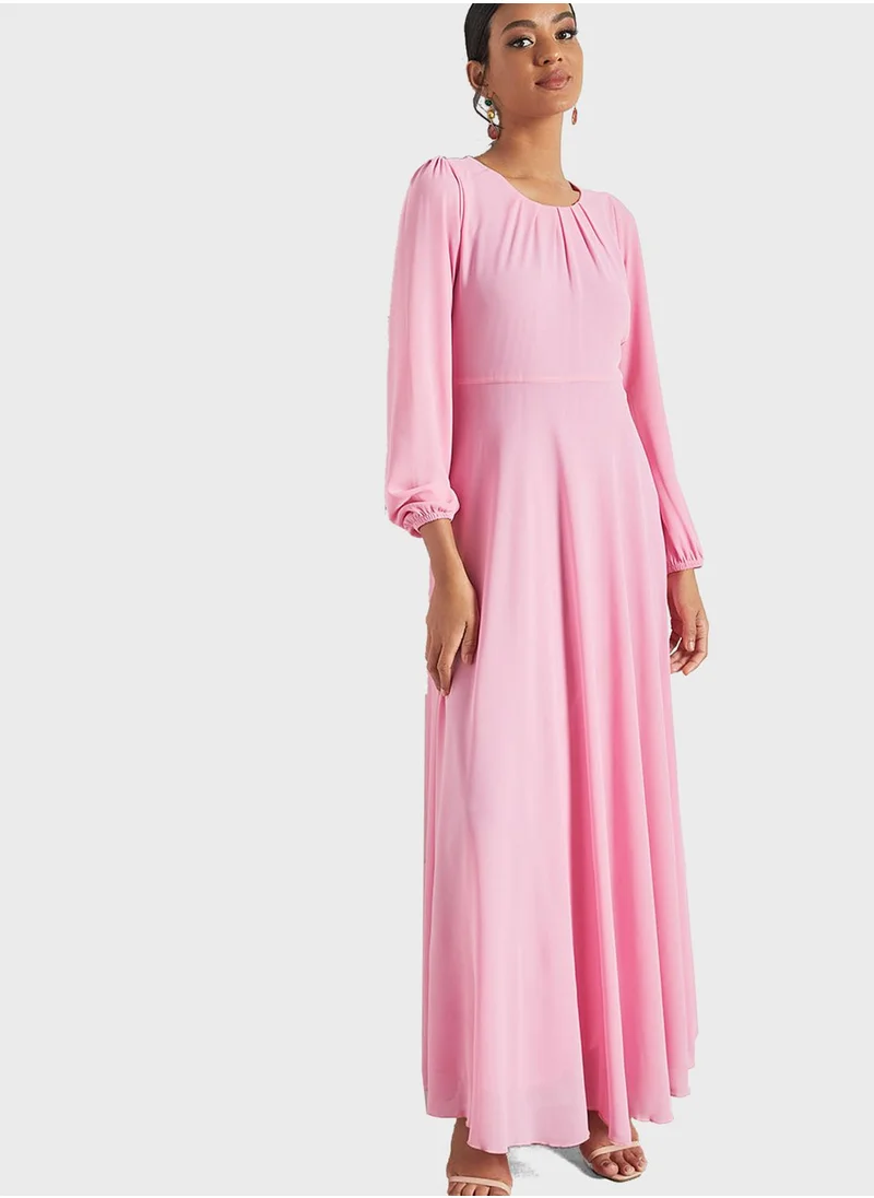 SIVVI for HANIYA Belted Knitted Abaya Dress