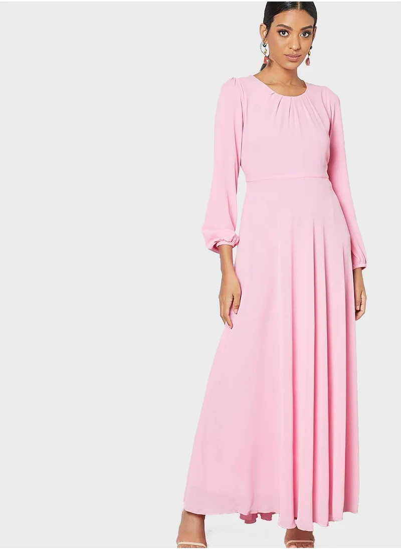 SIVVI for HANIYA Belted Knitted Abaya Dress