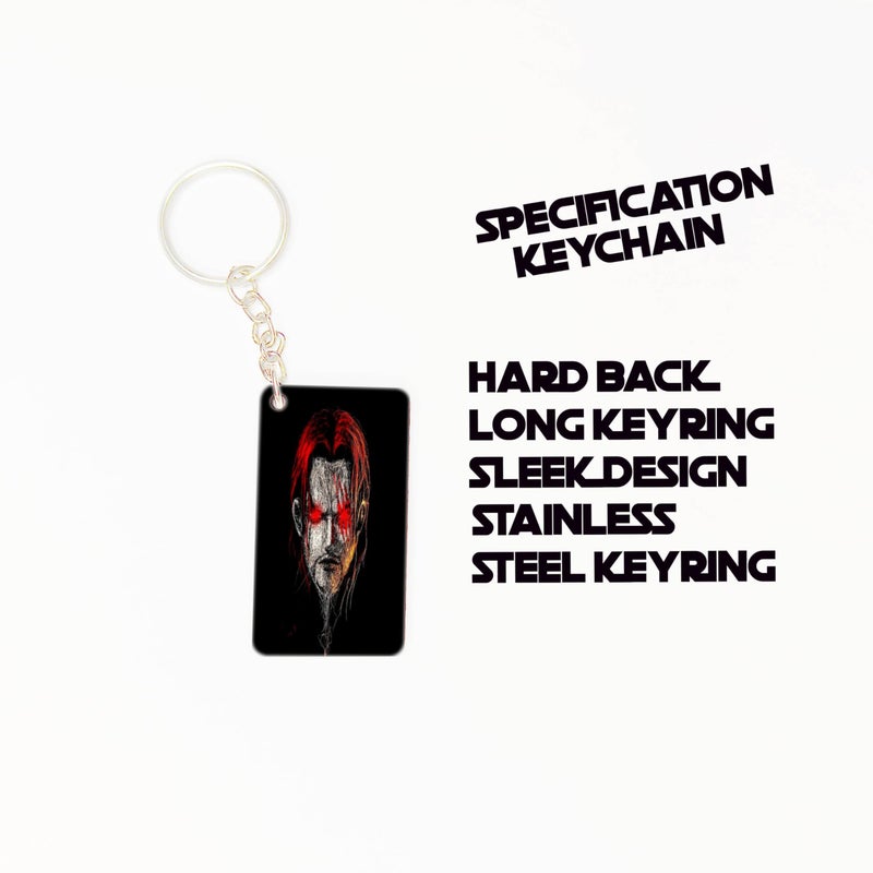 OUTFITQUE OUTFITQUE Premium (Pack of 2) Anime- 472 Printed Long Keychain For Bike, Scooty, Car, MDF Keyholder - Image 3