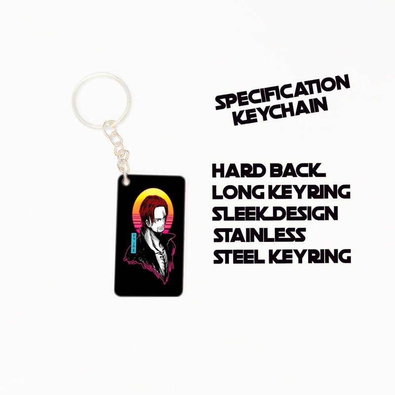 OUTFITQUE OUTFITQUE Premium (Pack of 2) Anime- 472 Printed Long Keychain For Bike, Scooty, Car, MDF Keyholder - Image 2