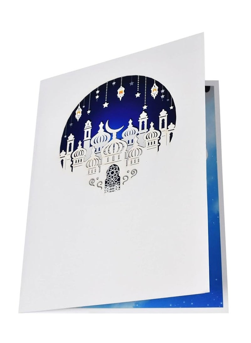 Al Aoyama Ramadan Card Islamic New Year Muharram Eid 3D Mosque Greeting Cards - Image 3