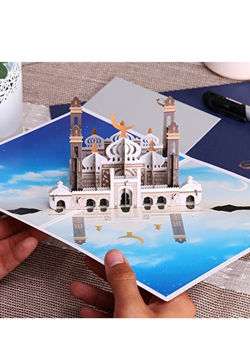 Al Aoyama Ramadan Card Islamic New Year Muharram Eid 3D Mosque Greeting Cards - Image 4