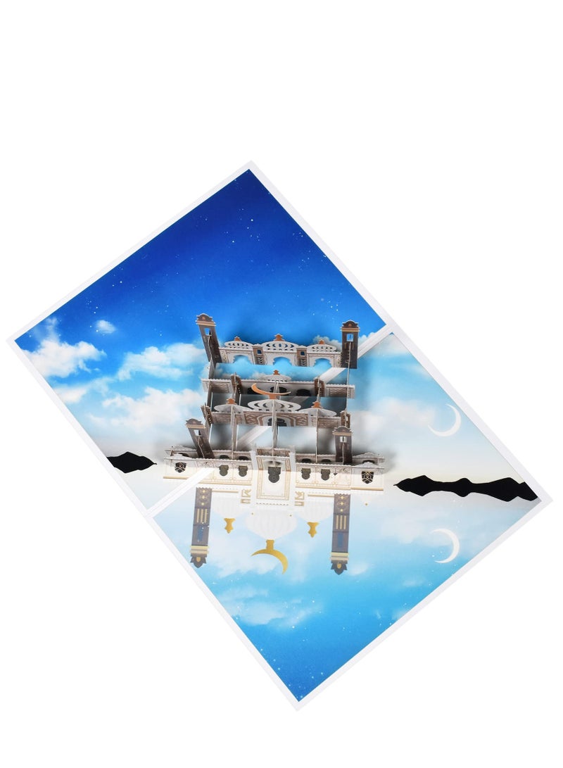 Al Aoyama Ramadan Card Islamic New Year Muharram Eid 3D Mosque Greeting Cards - Image 5