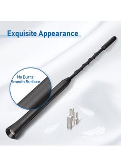 KASTWAVE Car Antenna, Universal Replacement Car Radio Aerial Mast, AM/FM/DAB, Rod Car Roof Antenna with M4 M5 M6 Screws 23cm  - Image 5