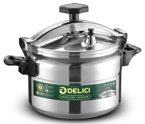 Aluminum Pressure Cooker 11L , Fast, Efficient, and Safe Cooking with Durable Body, Safety Locking Mechanism, Arabic cooker