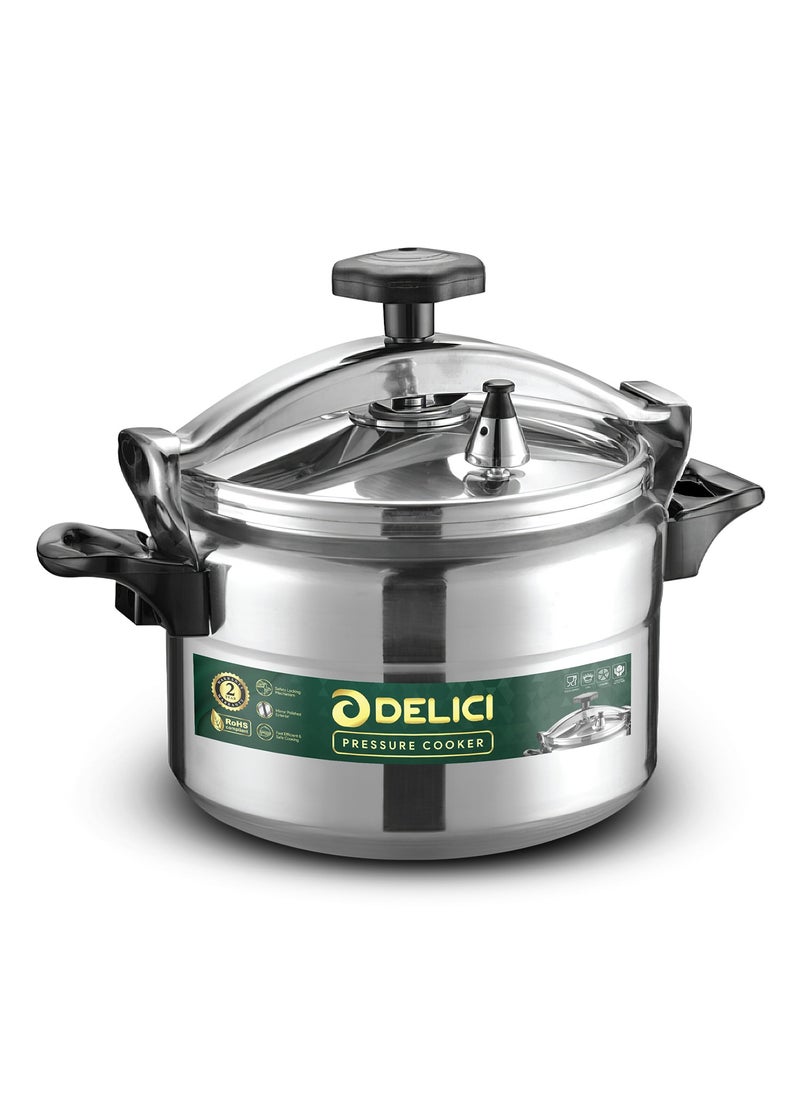 DELICI - Aluminum Pressure Cooker 11L , Fast, Efficient, and Safe Cooking with Durable Body, Safety Locking Mechanism, Arabic cooker - Image 1