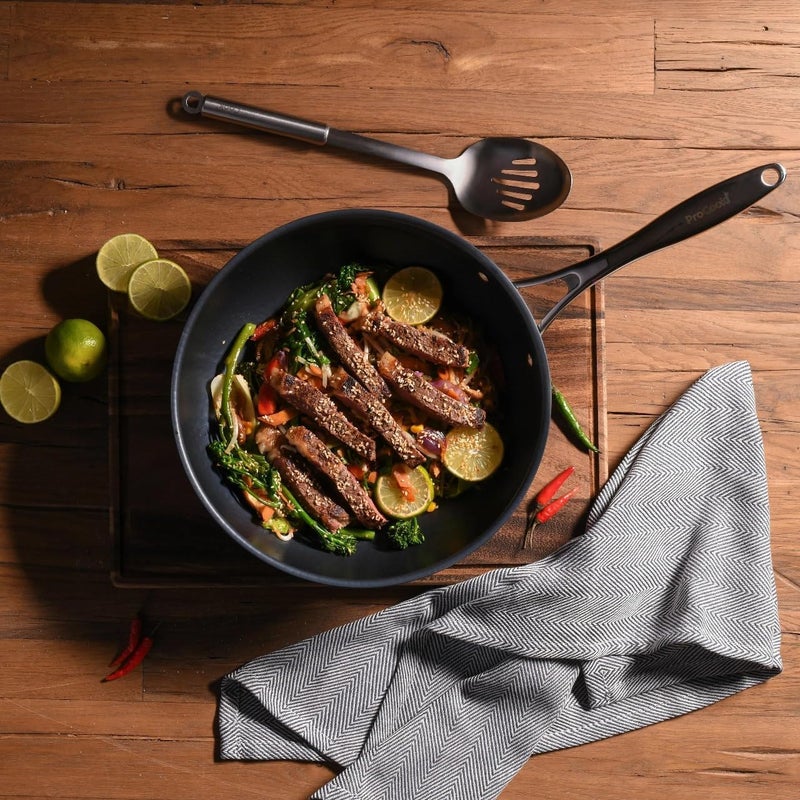 BS B&S 28CM Deep Frypan – BLACKPLUS 1810 Stainless Steel Handle – 3L Capacity – Non-Stick High-Tech Coating – Induction Base – Durable & Eco-Friendly Kitchen Accessory for Frying, Sautéing & Cooking - Image 1