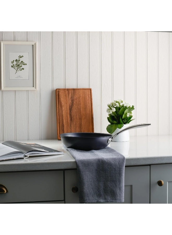 BS B&S 28CM Deep Frypan – BLACKPLUS 1810 Stainless Steel Handle – 3L Capacity – Non-Stick High-Tech Coating – Induction Base – Durable & Eco-Friendly Kitchen Accessory for Frying, Sautéing & Cooking - Image 2