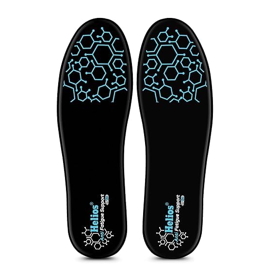 Helios® Memory Foam Ultra Max Insoles for Men | Trim to Fit Size 8-13 | Insole for shoes |Orthotic Shoe Inserts for Cushioning, Arch Support Insole & All-Day Comfort (Black, Pack2/8 to 13) - Image 3