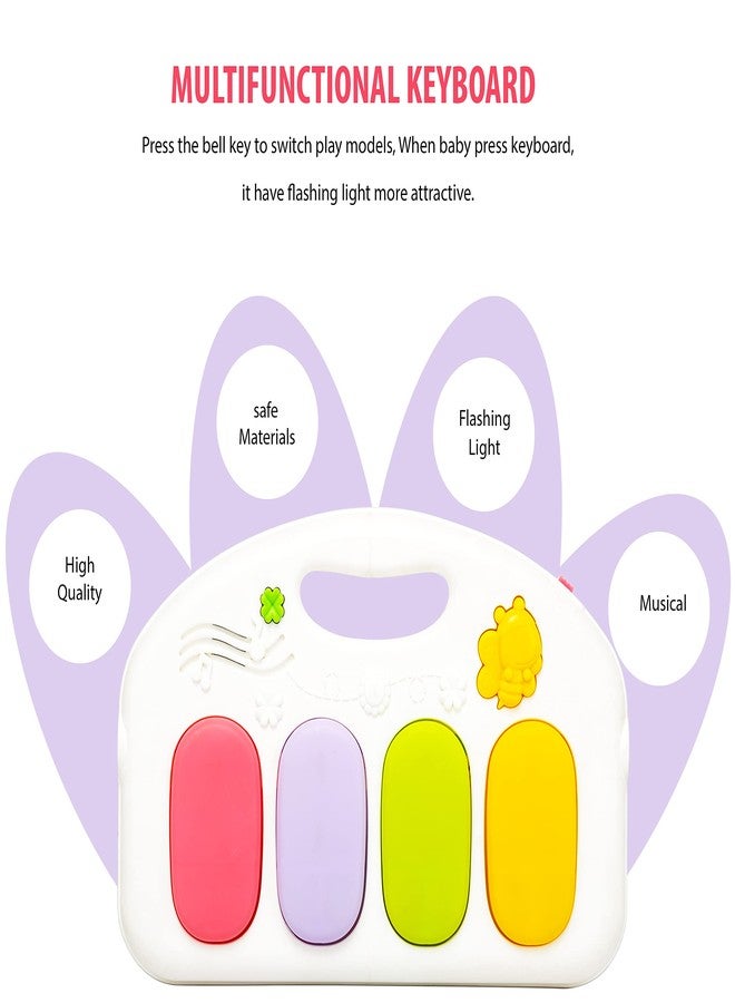 Yetli Baby Activity Play Mat Gym Education Soft Piano Baby Fitness Rack Musical Baby Play Mat Crawl Mats for Kids (Jungle Baby Gym Piano) - Image 3