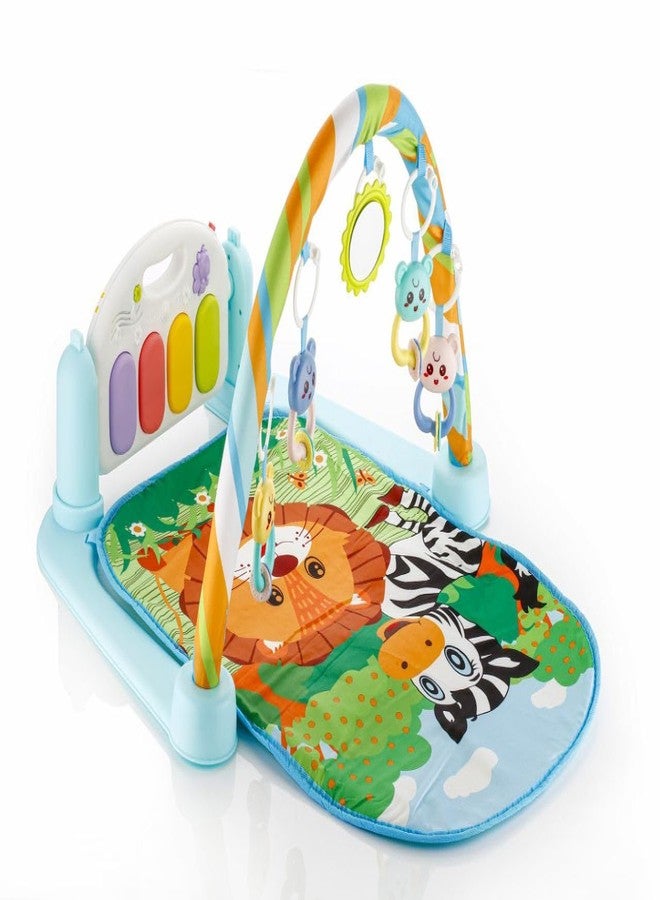 Yetli Baby Activity Play Mat Gym Education Soft Piano Baby Fitness Rack Musical Baby Play Mat Crawl Mats for Kids (Jungle Baby Gym Piano) - Image 1