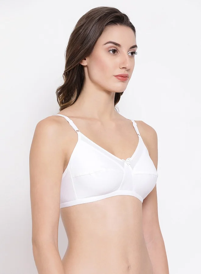 كلوفيا Clovia Non-Padded Non-Wired Full Coverage Bra - Cotton