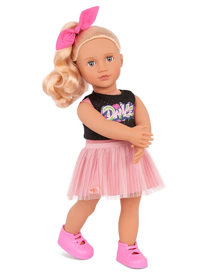 Our Generation Fashionable 18-inch Girl Doll with Hip Hop Ballerina Outfit, Gifting Toys, Age 6+ years, Character-Lourdes - Image 3