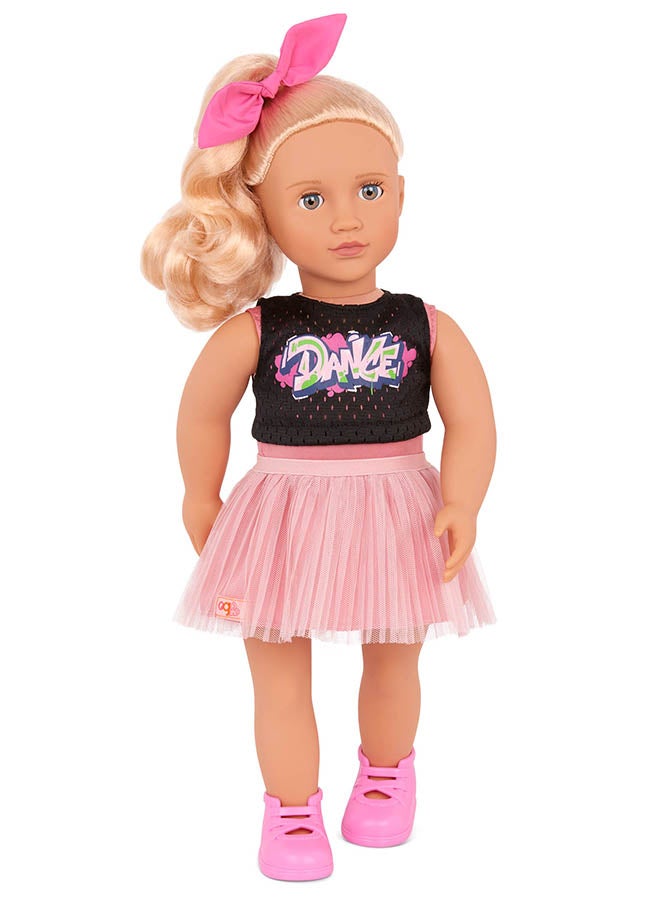 Our Generation Fashionable 18-inch Girl Doll with Hip Hop Ballerina Outfit, Gifting Toys, Age 6+ years, Character-Lourdes - Image 2