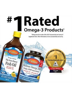 Maximum Omega 2000, 2000 mg Omega-3 Fatty Acids Including EPA and DHA, Wild-Caught, Norwegian Fish Oil Supplement, Sustainably Sourced Fish Oil Capsules, Lemon, 90+30 Softgels - pzsku/ZDB026A4F513C88551F27Z/45/_/1681347036/06be9e5b-4dd9-42d6-bf89-f1037af01796