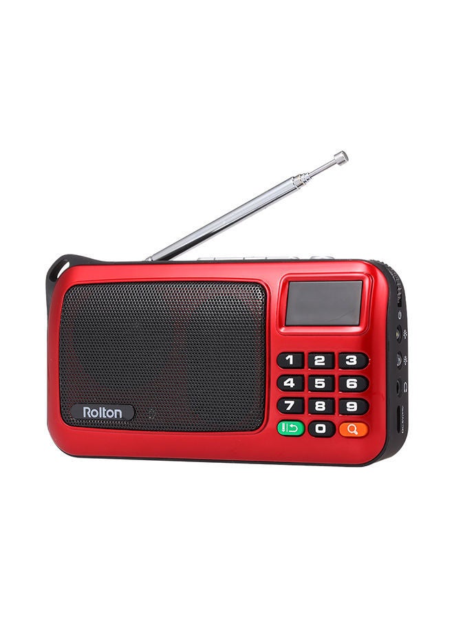 NIBEMINENT USB Portable Digital Radio V476 Red 