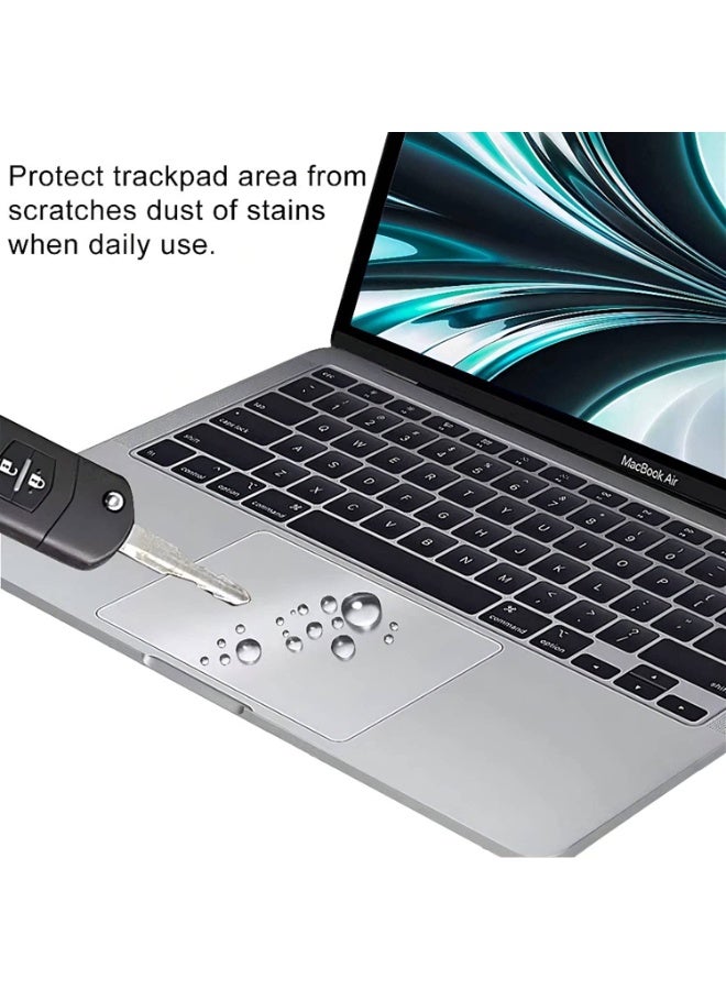 2Packs MacBook Air 13.6 Trackpad Protector Cover for 2026 2025 2024 2023 2022 MacBook Air 13.6" M5 M4 M3 M2 Chip A3449 A3113 A3240 A2681 with Touch ID Clear Anti-Scratch Touch Pad Protector - Image 4