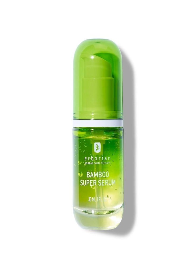erborian Erborian Bamboo Super Serum - Hydrating Facial Serum with Hyaluronic Acid for Intense, Long-Lasting Moisture - 30ml  - Image 1