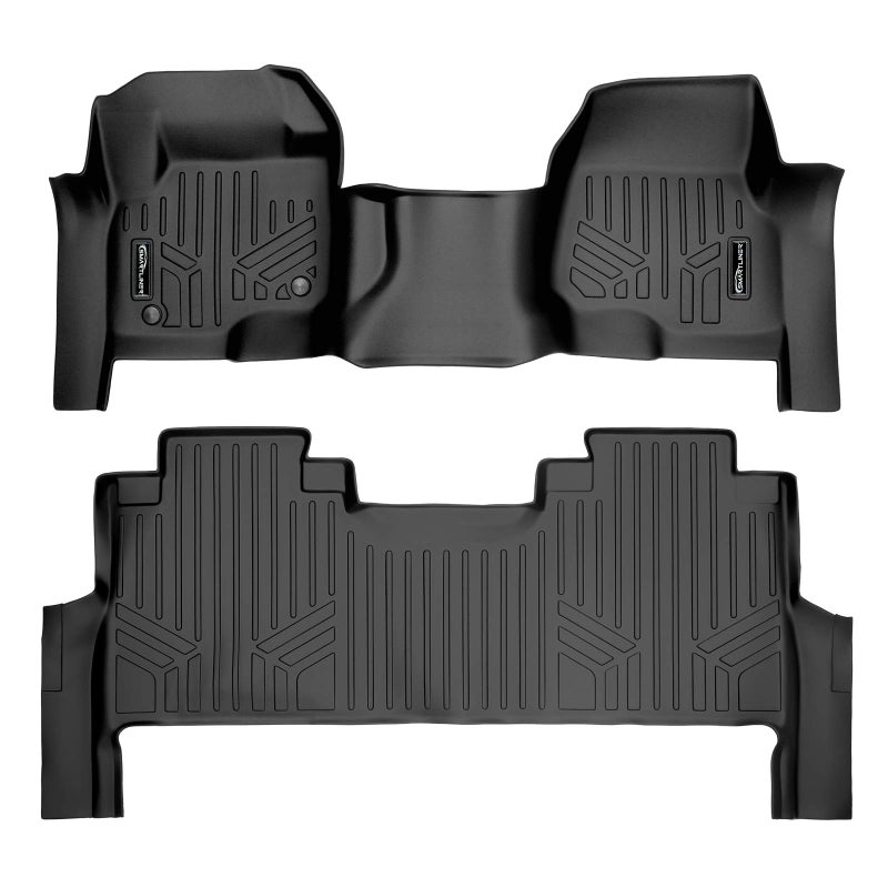 SMARTLINER Custom Floor Mats 2 Row Liner Set Compatible with 20172022 Compatible with 20172025 Ford F250