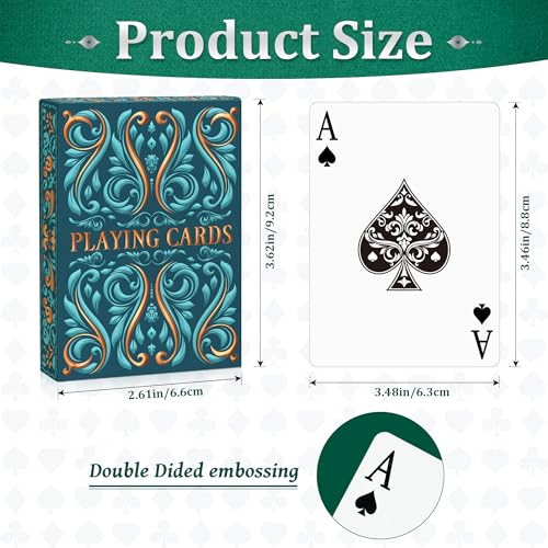 Wkchxd Playing Cards 2 Pack Deck of Cards Standard Playing Cards for Adult Premium Poker Card Set Deck of Playing Card for BlackjackEuchreCanastaFamily Game NightParty Games Blue Purple - Image 5