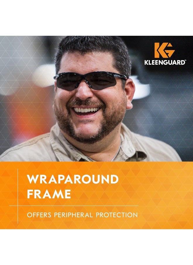 KLEENGUARD - KLEENGUARD Jackson Safety V30 Nemesis Safety Glasses (22475), Smoke Anti-Fog Lens with Black Frame, 12 Pairs/Case - Image 1