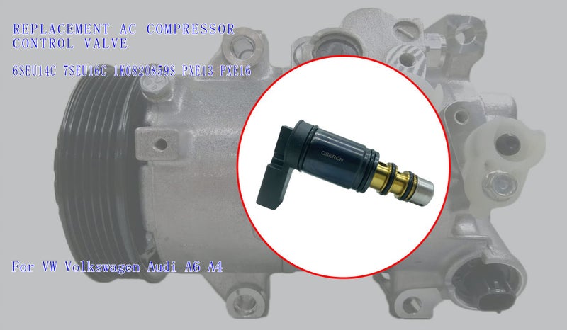 QSERON AC Compressor Control Solenoid Valve for Audi A4 A6 Volkswagen 6SEU14C 7SEU16C 1K0820859S PXE13 PXE16 - Image 4
