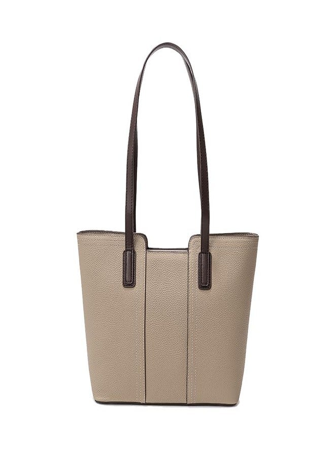LIKEBAG The Tote Bag for Women Genuine leather Top Handle Satchel Purse Shoulder Crossbody Handheld Bag for work Travel (Gray) - Image 4