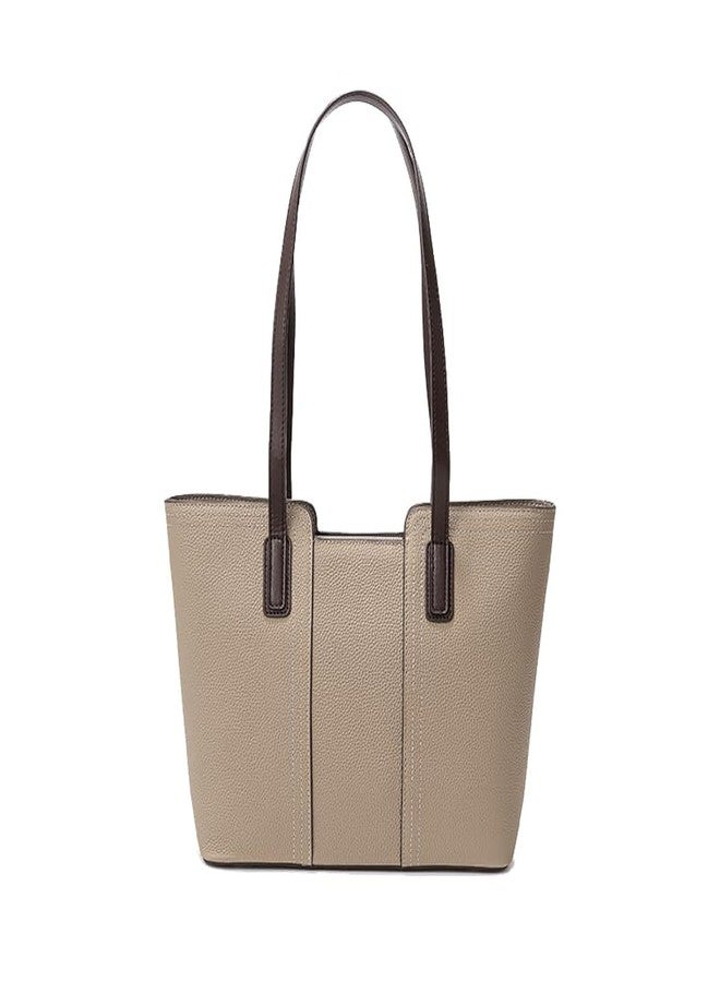LIKEBAG The Tote Bag for Women Genuine leather Top Handle Satchel Purse Shoulder Crossbody Handheld Bag for work Travel (Gray) - Image 1