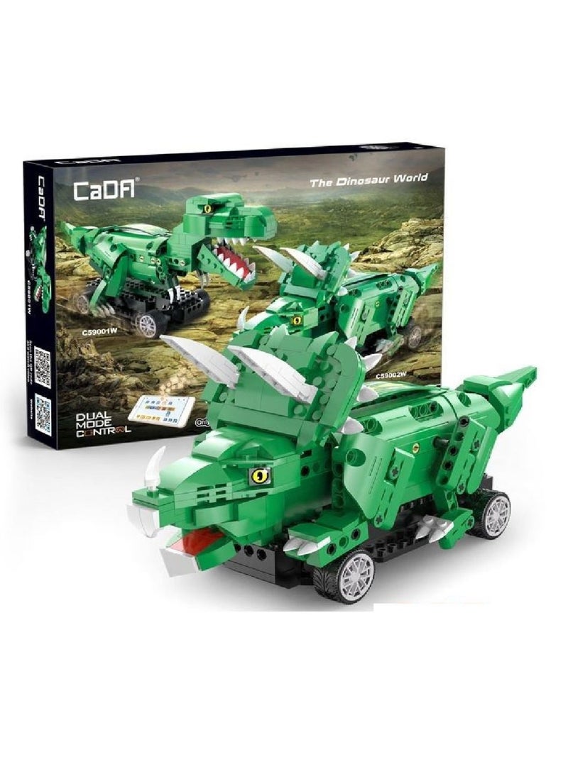 CADA   THE   DINOSAUR   WORLD (TRICERATOPS) Building Blocks, C59002W - Image 4