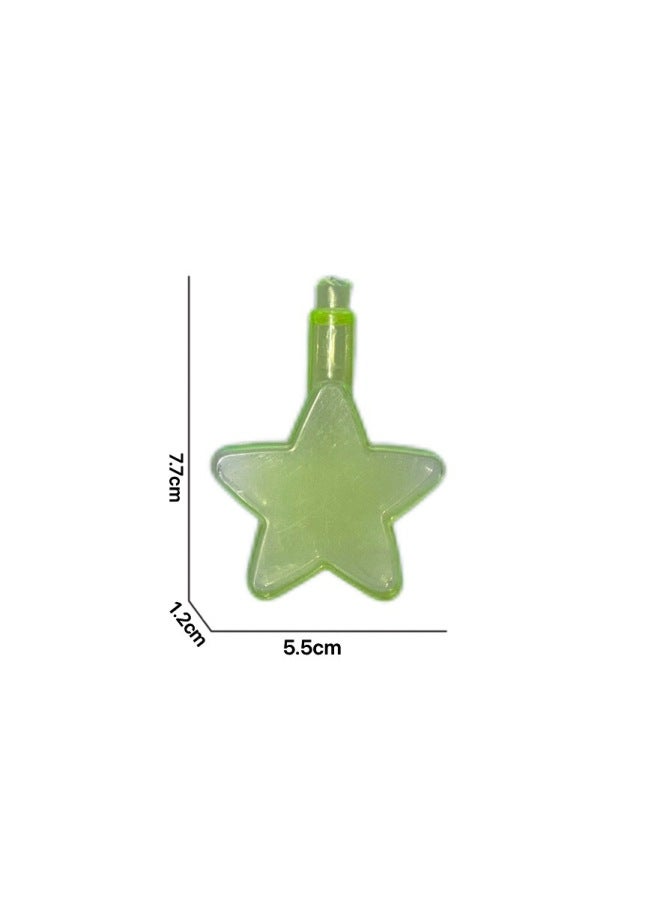 Irregular PVC Round Transparent Bottle Cosmetic Bottle Shampoo Bottle Sugar Play Tide Play Ornaments Ornaments And So On-Color:5-pointed Star Pvc Bubble Bottle Ornament Candy Play  - Image 1
