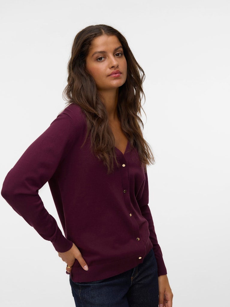 VERO MODA VMSILJE LS V-NECK CARDIGAN GA NOOS - Image 3