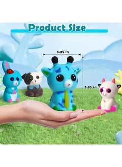POKONBOY POKONBOY Jumbo Squishies Slow Rising 8 Pack Animal Squishy Toys Cream Scented Squishies Pack Stress Relief Super Soft Squeeze Kawaii Cute Squishy Slow Rising for Kids  - Image 2