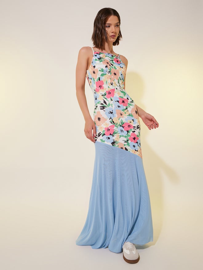 Take Two Floral Mesh Maxi Dress  - Image 2