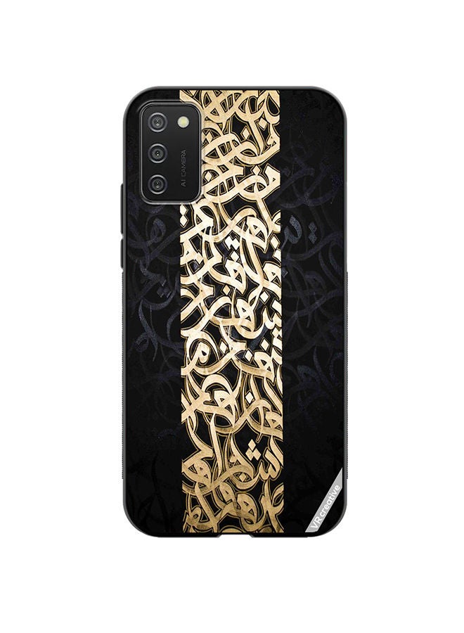VR CREATIVE Protective Case Cover For Samsung Galaxy A02s Arabic Design Multicolour - Image 1