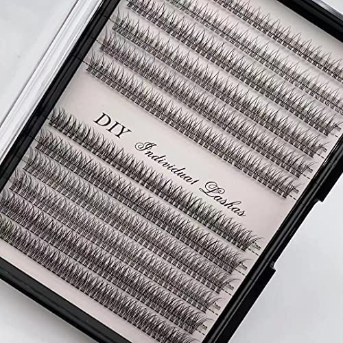 IECILI IECILI Individual LashesLash Clusters 480pcs 814mm Cluster Eyelash Extensions 12 RootsD Curl 010mm Cluster LashesFaux Mink Lash Extensions D Curl Fishtail Lashes010mm 