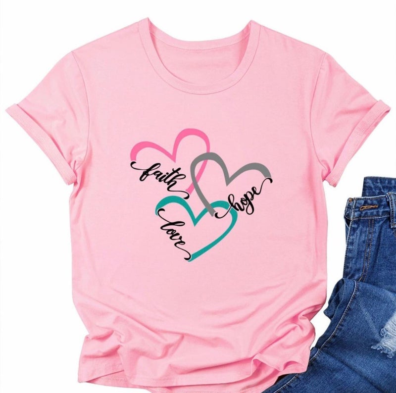 Source Be Like Never Letter Printed Short Sleeve Top T-Shirt European Size Plus Size - Image 1