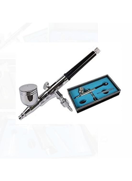 Super Skill Professional Airbrush Gun Kit for Makeup Cake Decorating and Crafts MultiNozzle Design with Adjustable Pressure Control  - Image 1