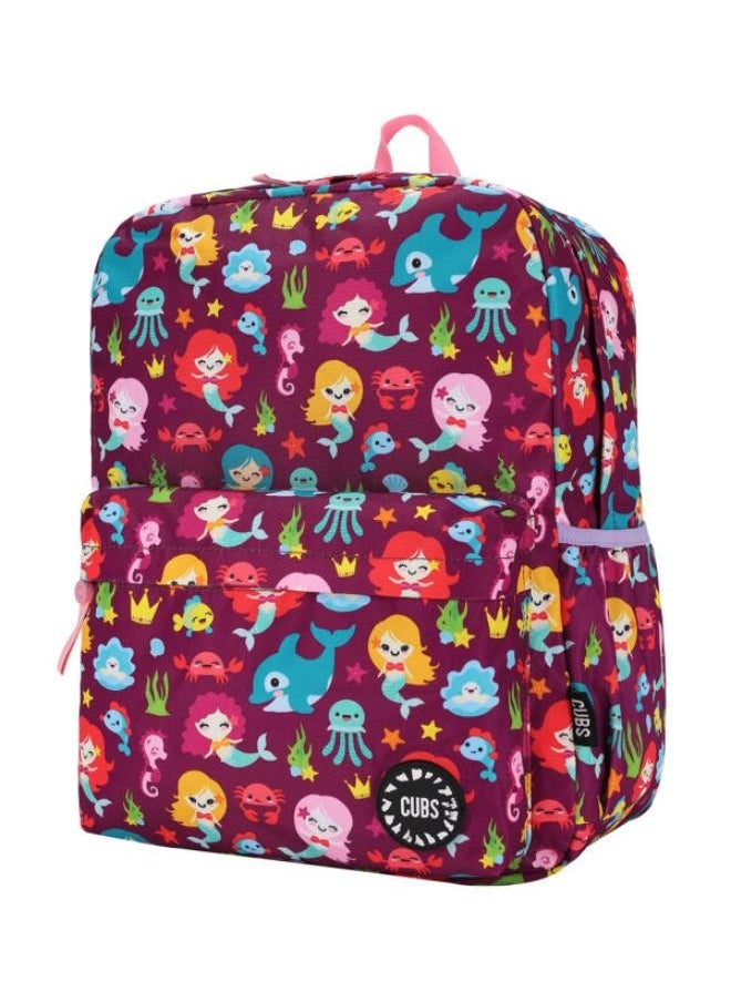 Junior Student Backpack Baby Mermaid Purple