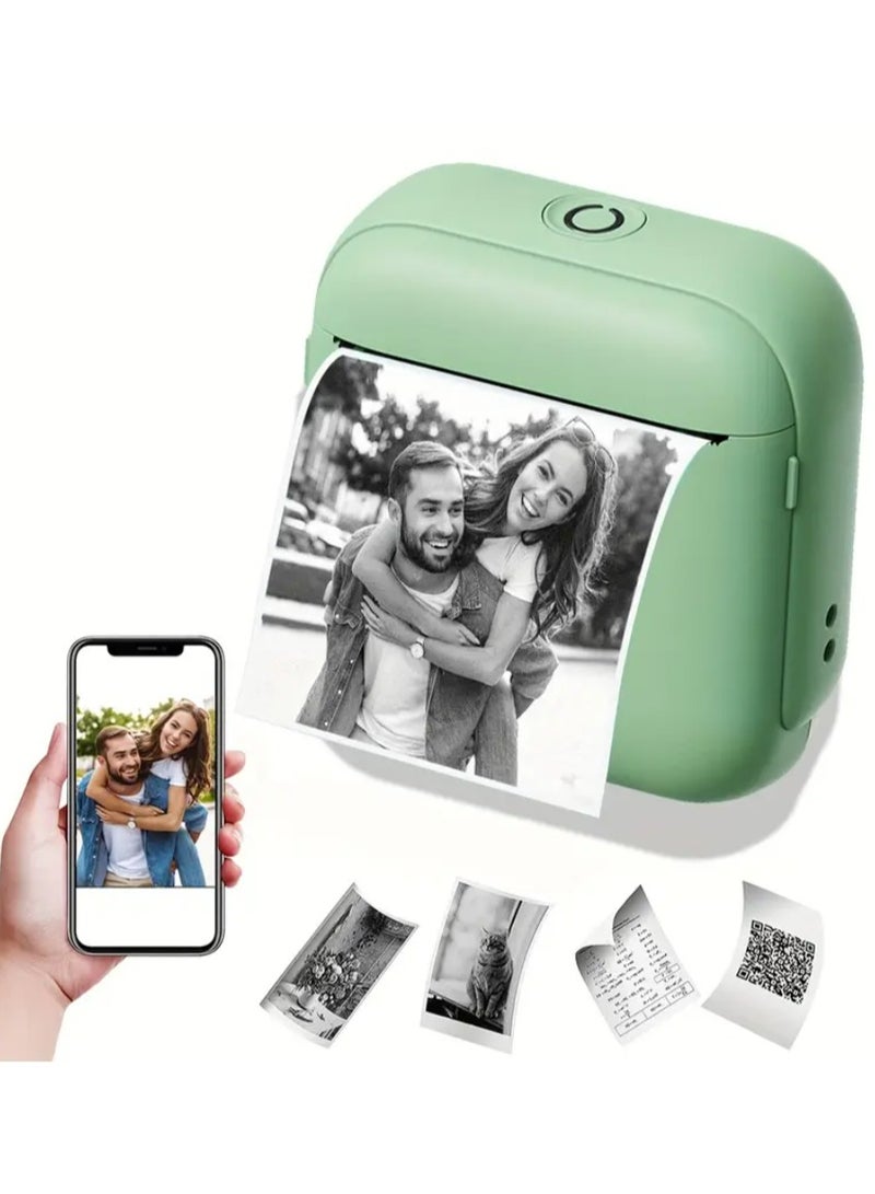 طابعة حرارية محمولة طباعة فورية متوافقة مع أجهزة/لاسلكي بطارية ليثيوم مزود بتقنية للصور الفوتوغرافية والملصقات والملاحظات - Image 1