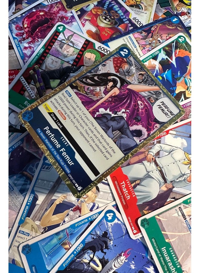 One Piece Cards, 50 Card Lot Includes 5 Foils, One Piece Card Game Booster Box  - Image 3